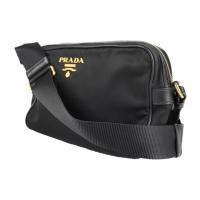 PRADA プラダ ショルダーバッグ 1BH089 ナイロン レザー NERO 【本物保証】