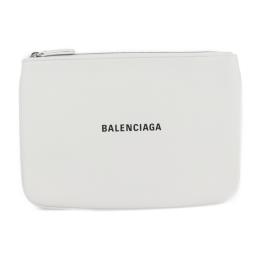 BALENCIAGA バレンシアガ クラッチバッグ 551992 レザー ホワイ【本物保証】