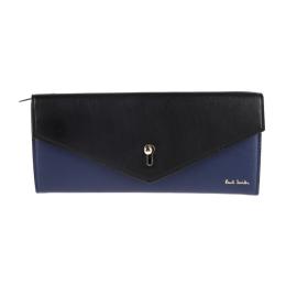 Paul Smith ポールスミス 長財布 PWD864 レザー ブラック ネイ【本物保証】