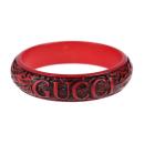 GUCCI グッチ バングル ウッド 赤系 【本物保証】