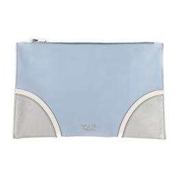 PRADA プラダ クラッチバッグ BP868L サフィアーノ ライトブルー 【本物保証】