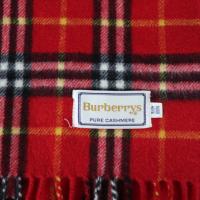 Burberrys バーバリーズ マフラー カシミヤ100% レッド 【本物保証】