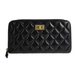 CHANEL シャネル 長財布 A69207 シャイニーカーフ ブラック 【本物保証】