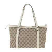 GUCCI グッチ ハンドバッグ 141470 キャンバス ベージュ アイボリー【本物保証】