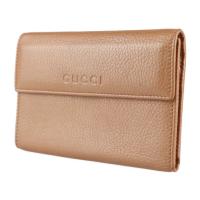 GUCCI グッチ 三つ折り財布 346057 0416 レザー ブラウン系 【本物保証】