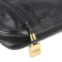 LOEWE ロエベ セカンドバッグ レザー ブラック ゴールド金具【本物保証】