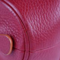 LOEWE ロエベ ハンドバッグ レザー レッド系 シルバー金具【本物保証】