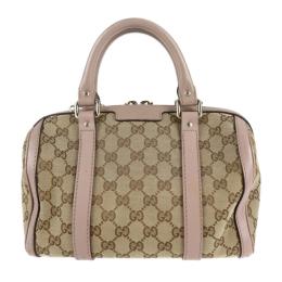 GUCCI グッチ ハンドバッグ 269876 GGキャンバス レザー ベージュ【本物保証】