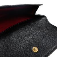 BVLGARI ブルガリ 二つ折り財布 レザー ブラック ゴールド金具【本物保証】