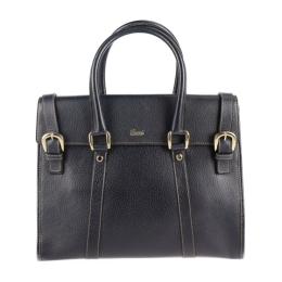 GUCCI グッチ ハンドバッグ 131327 レザー ダークネイビー 【本物保証】