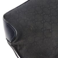 GUCCI グッチ トートバッグ 106251 GGキャンバス レザー ブラック【本物保証】