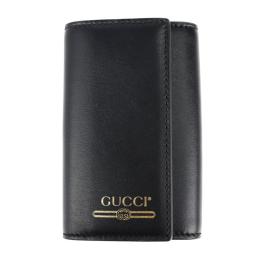 GUCCI グッチ キーケース 547588 レザー ブラック ゴールド金具【本物保証】