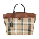 BURBERRY バーバリー ハンドバッグ 8023019 キャンバス レザー 【本物保証】