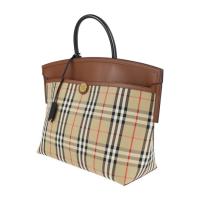 BURBERRY バーバリー ハンドバッグ 8023019 キャンバス レザー 【本物保証】