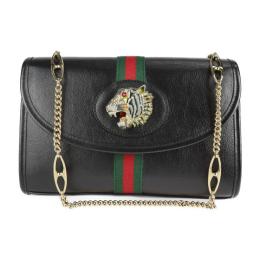 GUCCI グッチ ショルダーバッグ 570145 レザー ブラック 【本物保証】