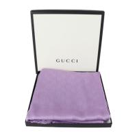 GUCCI グッチ ストール 508027 コットン100% 薄紫 パープル系 【本物保証】