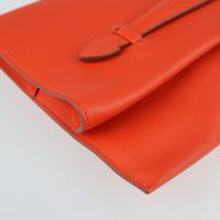 HERMES エルメス クラッチバッグ スイフト オレンジポピー 【本物保証】