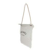 HERMES エルメス ショルダーバッグ コットンキャンバス レザー ナチュラル【本物保証】