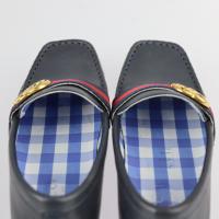 GUCCI グッチ ローファー 501039 レザー ネイビー ゴールド金具【本物保証】