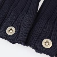 HERMES エルメス セーター ウール100% ダークネイビー シルバー金具【本物保証】