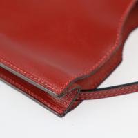 HERMES エルメス ショルダーバッグ ボックスカーフ 赤茶系 【本物保証】