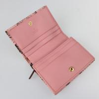 GUCCI グッチ 二つ折り財布 456126 パイソン ピンク ゴールド金具【本物保証】