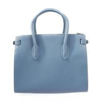 Furla フルラ ハンドバッグ レザー ブルー系 ゴールド金具【本物保証】