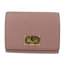 FENDI フェンディ 名刺入れ 8M0425 レザー ダークピンク系 【本物保証】