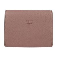 FENDI フェンディ 名刺入れ 8M0425 レザー ダークピンク系 【本物保証】