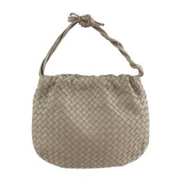 BOTTEGAVENETA ボッテガヴェネタ ハンドバッグ レザー ベージュ 【本物保証】