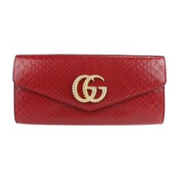 GUCCI グッチ クラッチバッグ 594101 パイソン アンティーク金具 レ【本物保証】