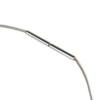 HERMES エルメス ネックレス メタル シルバー ブルー【本物保証】