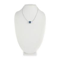 HERMES エルメス ネックレス メタル シルバー ブルー【本物保証】