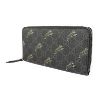 GUCCI グッチ 長財布 575135 PVC ダークグレー ブラック【本物保証】