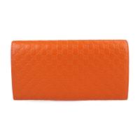 GUCCI グッチ 二つ折り財布 449396 レザー オレンジ 【本物保証】