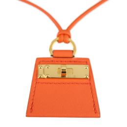 HERMES エルメス ネックレス ヴォースイフト オレンジ系 【本物保証】