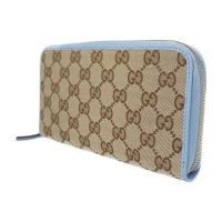 GUCCI グッチ 長財布 363423 GGキャンバス レザー ベージュ ライ【本物保証】