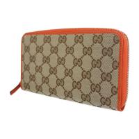 GUCCI グッチ 長財布 363423 GGキャンバス レザー ベージュ オレ【本物保証】