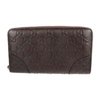 GUCCI グッチ 長財布 323397 レザー ダークブラウン 【本物保証】