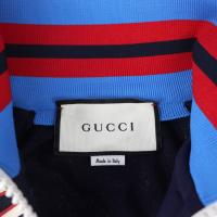 GUCCI グッチ ブルゾン ポリエステル コットン ネイビー マルチカラー【本物保証】