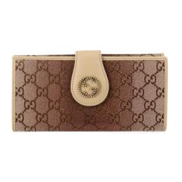 GUCCI グッチ 長財布 269970 キャンバス レザー ローズグラデーショ【本物保証】