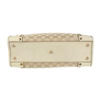 GUCCI グッチ トートバッグ 124261 GGキャンバス レザー ベージュ【本物保証】