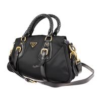 PRADA プラダ ハンドバッグ BN1828 ナイロン レザー NERO 【本物保証】