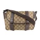 GUCCI グッチ ショルダーバッグ 145858 GGキャンバス レザー ベー【本物保証】