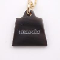 HERMES エルメス ネックレス バッファローホーン メタル ゴールド ブラウ【本物保証】