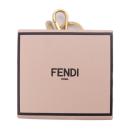 FENDI フェンディ キーホルダー 7AR917 レザー ローズ ゴールド金具【本物保証】