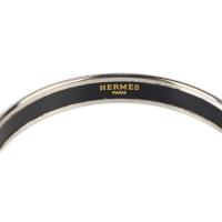 HERMES エルメス バングル メタル 七宝 シルバー レッド【本物保証】