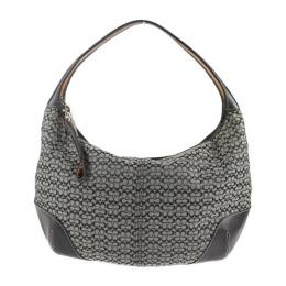 COACH コーチ ハンドバッグ 6618 キャンバス レザー ネイビー 【本物保証】