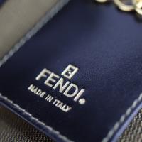 FENDI フェンディ キーケース 10163 キャンバス レザー カーキ系 ブ【本物保証】