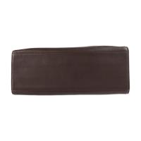 LOEWE ロエベ ハンドバッグ レザー ダークブラウン ゴールド金具【本物保証】